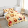 thumbnail image 3 of Homewish Kawaii Brown Capybara 2pcs Bedding Comforter Set for Boys Girls,Dreamy Princess Twin Comforter Sets,Cartoon Cute Animal Breathable Bedding Set,Lightweight Room Decor,Reversible, 3 of 8