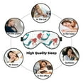 thumbnail image 7 of PAYOHTO Beautiful Red Haired Mermaids Soft Sleep Mask Comfort Pure Silk Eye Cover for Travel Office Camping, 7 of 7