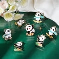 thumbnail image 4 of 1 Box 30Pcs 5 Styles Panda Charms Cute Animal Charm Bulk Alloy Metal Enamel Bear Sports Charm for Jewelry Making Charms Supplies DIY, 4 of 9