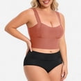 thumbnail image 5 of SPZTSX Plus Size Support Wireless Bras for Women Longline Wide Strap Breathable Comfort Seamless Everyday Sports Underwear, 5 of 8