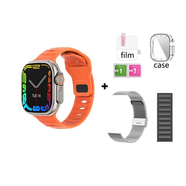 49mm Ultra reloj 8 SmartWatch hombres 420mah NFC ECG termómetro Bluetooth llamada deporte impermeable mujer reloj inteligente PK ZD8 DT8 Ultra Deng Xun unisex