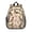 German Shepherd and, variant on Pug and Dog Paw Print White Pattern Backpack for School, Cute School Bag with Adjustable Shoulder Straps and Padded Back, 15"x11.42"x5.5"