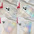 thumbnail image 6 of Compatible with iPhone 13 Leopard Case for Women, Luxury Glitter Leopard Cheetah Print Designed Colorful Laser Iridescent Case Hard PC Bumper Slim Protective Bling Girly Case Cute, 6 of 9