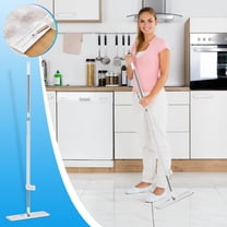 Hand-free Mop, Hand-free Microfiber Flat Mop, Wet And Dry, 360-degree Rotation All-round Cleaning Floor Mop, Lazy Hand-free Mop, Suitable for Home Kitchen Save 50% off