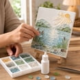 thumbnail image 6 of DIY Sea Glass Mosaic Art Kit, Sea Glass Art Kit for Adults, Multi-Design Landscape Scripture Sunflower Artwork with All Tools, Home Decor & Creative Handmade Gift, 6 of 8