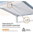 thumbnail image 4 of Wall Mounted Ironing Board with Holder, Compact Foldable Stand for Small Spaces, Heat Resistant Cover, 36x12 Inch Deep Blue, 4 of 6