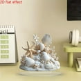 thumbnail image 5 of DefiDgd Shell Starfish Table Ornament,2D Flat Accessories Ornament for Xmas Desktop Home Table Room Holiday Decor Sea Lovers' Gift, 5 of 6