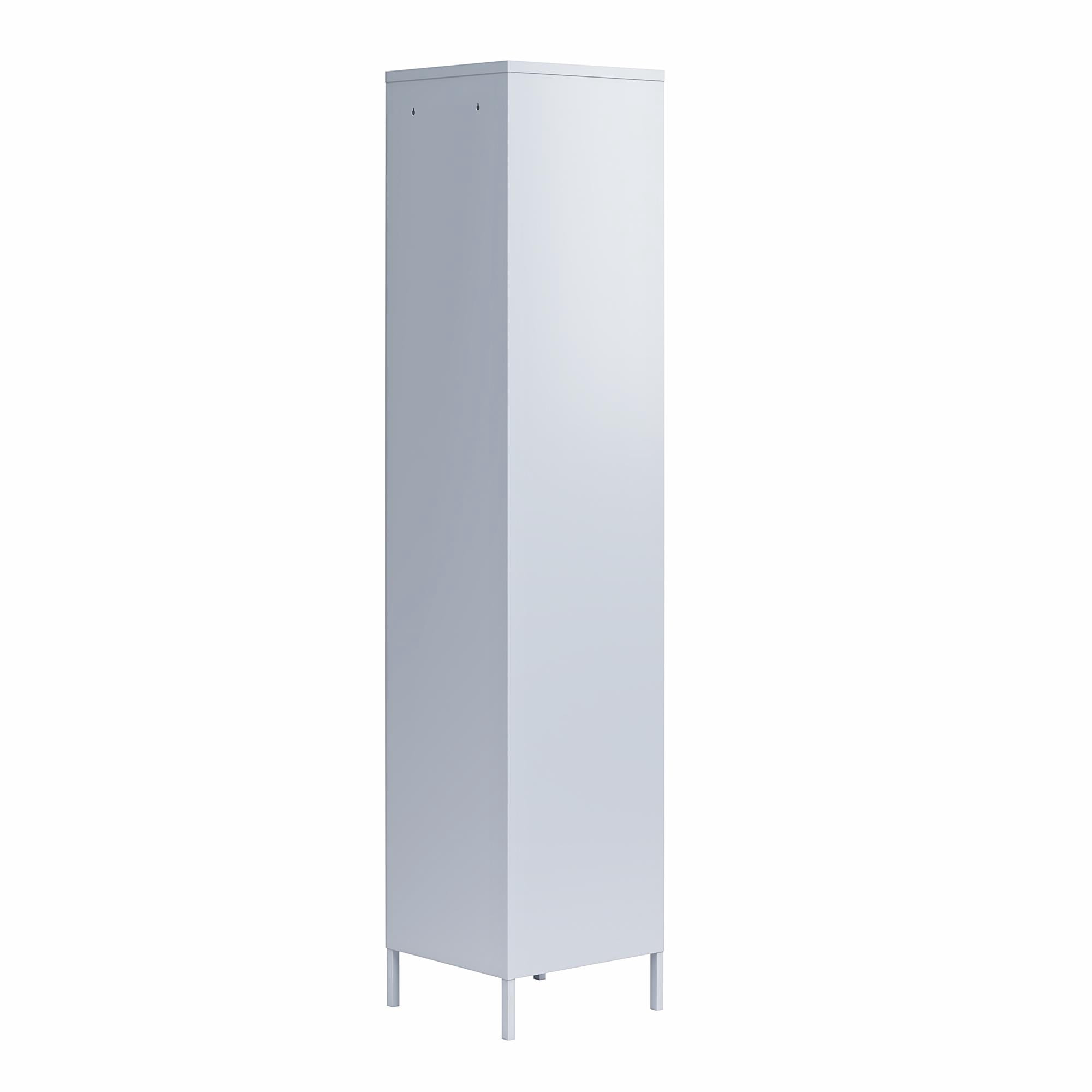 Novogratz Cache 1-Door Tall Single Metal Locker Style Storage Cabinet, Powder Blue