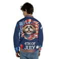 thumbnail image 5 of Patriotic Shih Tzu Celebrates 4th of July All Over Print 3D Baseball Jacket Lion Dog Lover Gifts Bomber Jacket Softball - 02009, 5 of 6