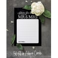 thumbnail image 3 of Inkdotpot Set Of 50 Advice For The New Mr and Mrs Black Advice Cards Wedding Dcor, Wedding Activity, Guestbook Alternative 5x7 inches, 3 of 8
