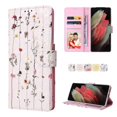 thumbnail image 3 of Compatible With Samsung Galaxy S21 Ultra 5g Case Retro Gilded Flower Pu Leather Rfid Blocking Wallet Cover, 3 of 3
