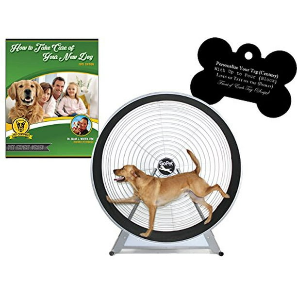 GoPet Large Treadwheel Indoor/Outdoor Dog Exercise Wheel for Dogs Up to