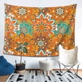 thumbnail image 4 of YFYANG Orange Vintage Mandala Pattern Tapestry, Bedroom Dormitory Living Room Decoration Tapestrys Wall Hanging , 80 x 60 in, 4 of 8