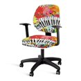 thumbnail image 3 of FUIALDOLG Soft Computer Desk Chair Seat Covers for Armchair, 2 Piece Sets Office Chair Covers Polyester Fabric Office Chair Slipcover, 3 of 8