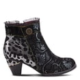thumbnail image 2 of L`Artiste Dessa Women's Bootie with Eye-catching Metallic & Animal Print Design, 2 of 2