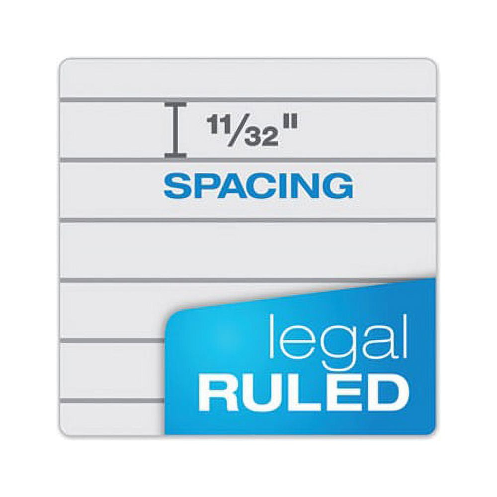 Prism  Writing Pads Wide/Legal Rule, 8.5 x 11.75, Pastel Gray, 50 Sheets, 12/Pack