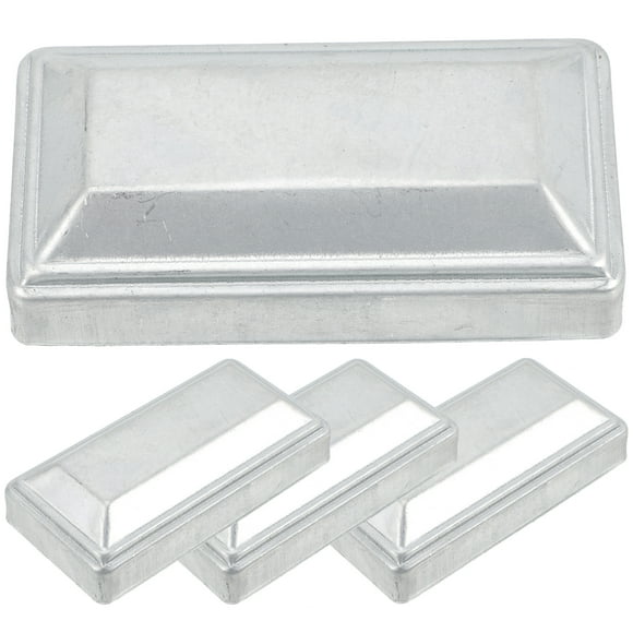 4Pcs Post Caps Cover Decorative Fence Post Caps Replacement Rectangle Post Covers