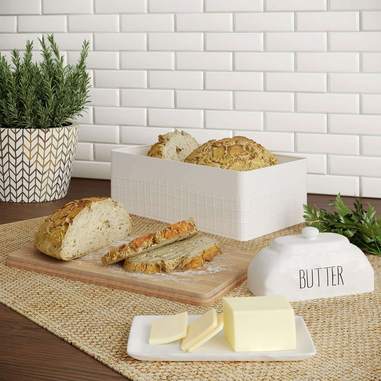 Butter Dish with Lid for Countertop Large Butter Dish Ceramics