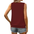 thumbnail image 6 of GERsome Tank Tops for Women Summer Sleeveless V Neck T-Shirt Solid Color Loose Fit Casual Fitness Workout Work Tops, 6 of 7