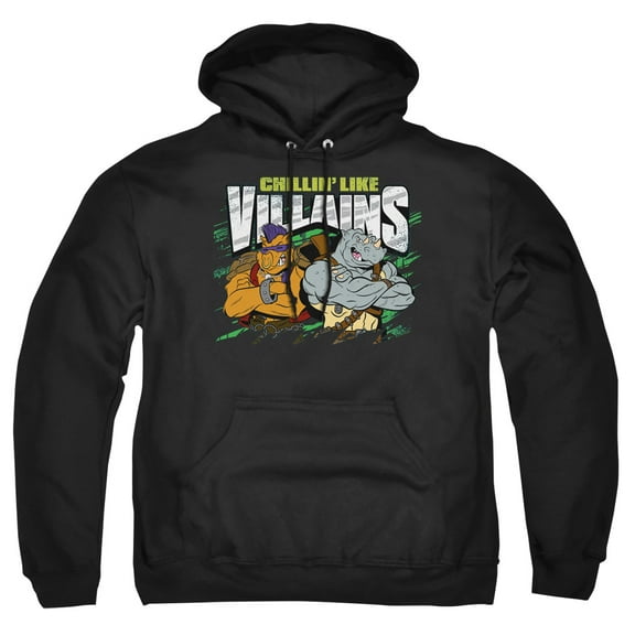 TMNT Teenage Mutant Ninja Turtles Chillin' Like Villains Unisex Adult Pull-Over Hoodie