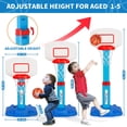 thumbnail image 2 of Canasta de baloncesto GMAOPHY para interiores y exteriores de 1 a 3 años con 3 pelotas, 2 of 7