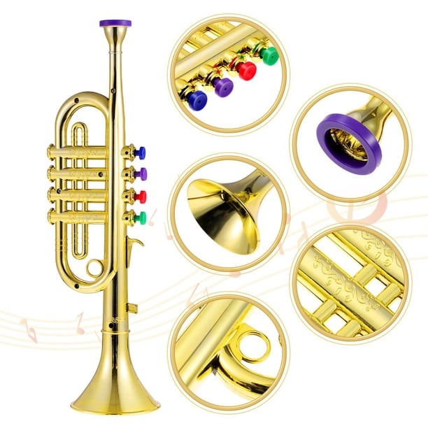 Jouet en corne de trompette, trompette pour Instrument à vent musical pour | Jouet d'apprentissage précoce en corne de trompette, pour anniversaire, noël, vacances, école maternelle Jouet en corne de trompette, trompette pour Instrument à vent musical pour | Jouet d'apprentissage précoce en corne de trompette, pour anniversaire, noël, vacances, école maternelle