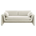 thumbnail image 5 of Sofa Couch, Ivory White, Fabric, Living Kitchen Cafe Bistro Hospitality Restaurant, Modern Contemporary HB34813, 5 of 9