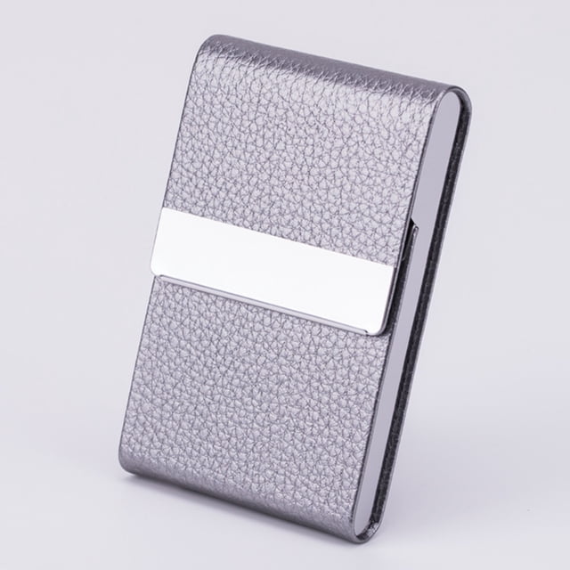 Tool Series Business Card Holder PU Leather Business Card Case Name Card Holder Slim Metal Pocket Card Holder With Shut