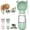 Green, variant on BEBANG Dog Water Bottle with Food Container, Leak-Proof Portable Pet Travel Water Cup, BPA-Free, 11.8oz/350ml Capacity for Dogs & Cats (Pink)