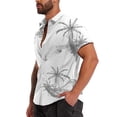 thumbnail image 3 of LALAMELON Men's Hawaiian Shirt Button Down Tropical Holiday Beach Shirts Casual Short Sleeve Tops, 3 of 6