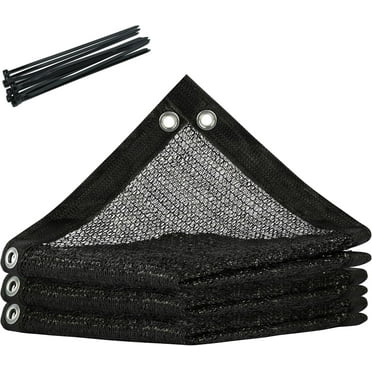 50% Black Shade Cloth Custom Size 4FT x 17FT Mesh Tarp with Grommets for Garden Patio, Plant Shading, Greenhouse, Pergola, Chicken Coop, Dog Kennel, Lawn (We Make Custom Size)