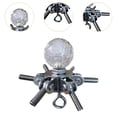 thumbnail image 6 of figatia Tent Pole Connector Campfire Frame Pole Connector Support Central Pole Substitution End Fittings Bracket for Canopy Household For 6 Poles, 6 of 8