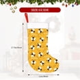 thumbnail image 4 of Salouo Cute Bee Butterfly Yelllow Print Christmas Stockings,Large Xmas Stocking Set of 1 Holiday and Farmhouse Stocking for Christmas Holiday Party Decoration(17.7*11 Inch), 4 of 7