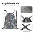 thumbnail image 4 of Goofa The Nightmare Before Christmas Print Drawstring Backpack Bag Sport Gym Sackpack Cinch Bags Drawstring Bags Draw String Sport Bag-Small, 4 of 6