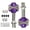 Purple, variant on Tibvox Light Weight Aluminum Alloys Clipless Pedals For Enhances Cycling Efficiency