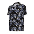 thumbnail image 2 of Rocae Sunflowers for Men's Short Sleeve Polo Shirt, Quick Drying Performance Moisture Wicking Sports Men's Golf Shirt Medium, 2 of 9