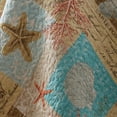 thumbnail image 5 of Levtex Home - Bridgetown Quilt Set - King Quilt (106x92in.) + Two King Pillow Shams (36x20in.)- Coastal - Teal, Beige, Coral, and White - Reversible - Cotton Fabric, 5 of 5