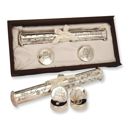 Stephan Baby Birth Certificate, First Tooth and First Curl Holders Keepsake Box