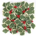 thumbnail image 1 of Guirnalda de hojas verdes de bayas de acebo de Navidad, flor Artificial, bayas rojas, adornos de árbol de Navidad, decoración de fiesta de boda, regalos de bricolaje, 1 of 4