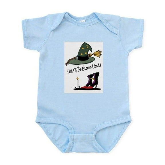 CafePress - Out Of The Broom Closet Infant Bodysuit - Baby Light Bodysuit, Size Newborn - 24 Months