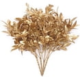 thumbnail image 1 of ZOELNIC Plantas artificiales para decoración navideña, césped de plástico, arbustos falsos, hojas de imitación para interior y exterior, jardín, maceta, relleno, fiesta, hotel, terraza, boda,, 1 of 8
