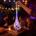 thumbnail image 5 of Halloween Spider Egg Sack Lights, 3.2 Foot Hanging Web Decoration with Black Spider and Battery-Powered LEDs, Outdoor Porch Tree Fence Accent, Haunted House Party Decor (Muticolor), 5 of 5