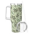 thumbnail image 2 of Salouo Green Snake for 40oz Water Bottle with Handle & Flip Straw - Stainless Steel Vacuum Insulated Tumbler-Reusable Travel Coffee Mug- Gifts for Women & Men, 2 of 8