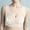 #0068-Beige, variant on Strapless Bra for Women, Wirefree Floral Embroidered Bandeau with Side Slimming Design, Breathable Thin Daily Underwear, Lightly Lined Full Coverage Gift