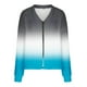 thumbnail image 5 of Chaqueta y abrigo informal de manga larga sin capucha para mujer, cárdigan cálido de moda con cremallera, chaqueta con cuello en V y manga larga, blusa para mujer, 5 of 5