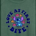 thumbnail image 3 of Lilo & Stitch - Love At First Bite - Women's Lightweight French Terry Long Sleeve Shirt, 3 of 5