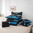 thumbnail image 6 of Castle Fairy Sport Football Twin Bedding Sets for Boys,Black Blue Bedding Comforter Set, 6 of 8