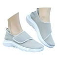 thumbnail image 3 of Fdrone Women's Mesh Orthopedic Shoes New Adjustable Strap Soft Sole Shoes Soft Sneakers Walking Slip on Foam Shoe Hands Free Arch Support Sneakers, 3 of 7