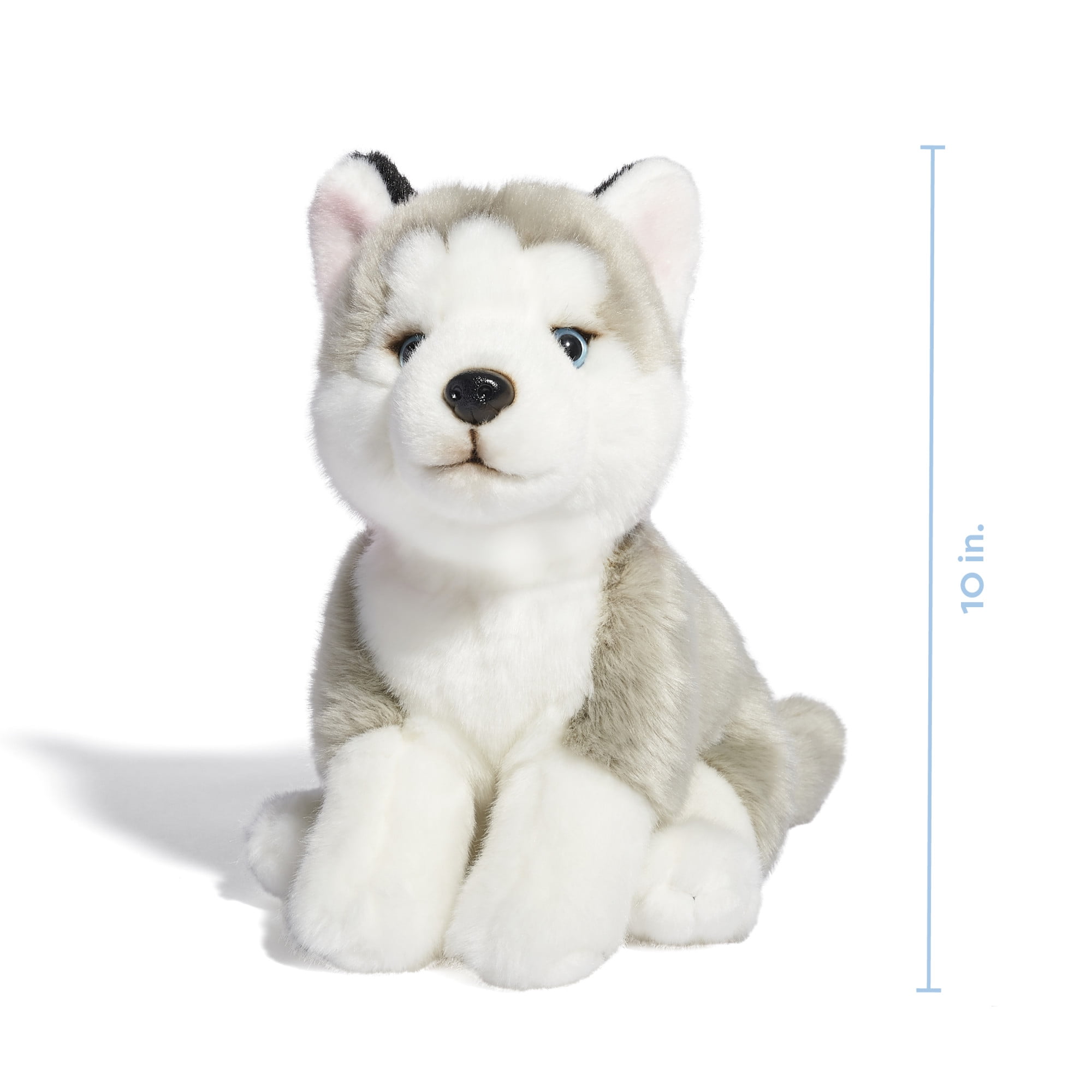 Hugs and Cuddles Rescue Center 10" Husky Plush Toy, Ultra-Soft, Includes Adoption Certificate, Ages 3+