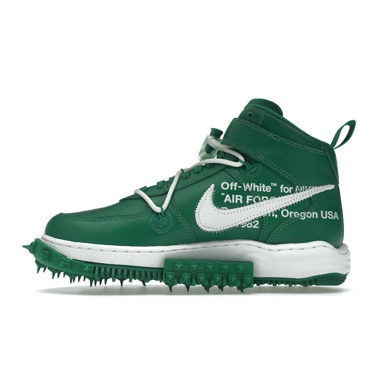 Nike Men's Air Force Mid Off-White Pine Green, from StockX
